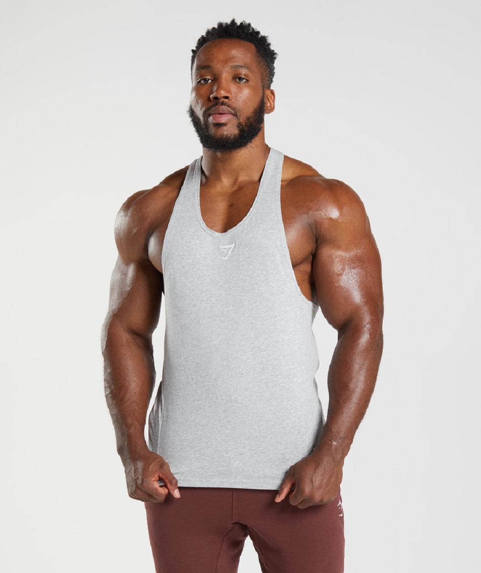 Stringers Gymshark React Hombre Gris Claro | CO 3563FDN